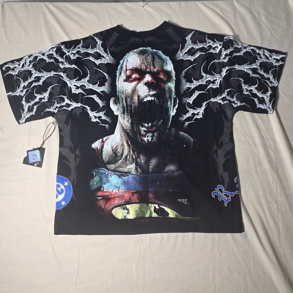 NWT Civil Regime x Superman Bizarro Oversized Tee Black Size Medium